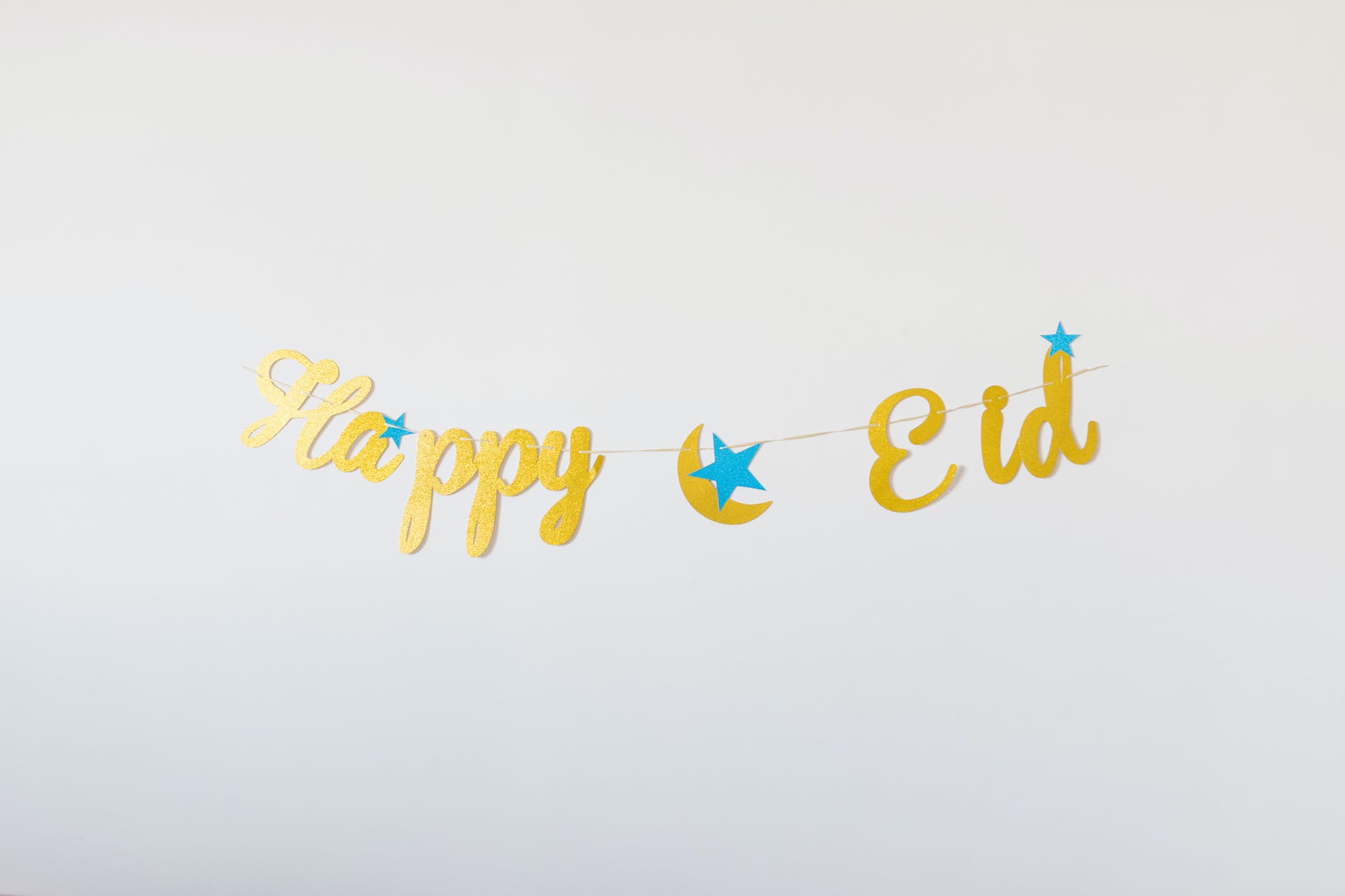 golden happy eid text